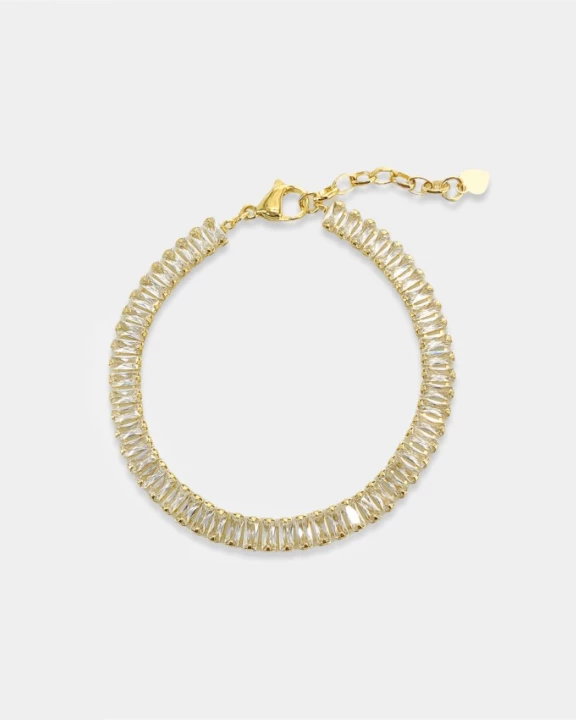 Baguette Cut Cubic Zirconia Bracelet