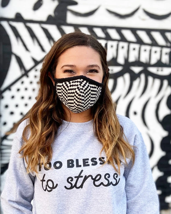 Black/White Fabric Wholesale Face Masks