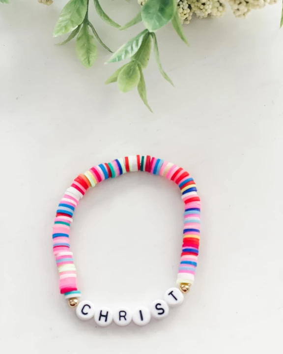 Rainbow Disc Bracelet "Christ"