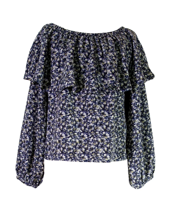 Bardot Floral Print Long Sleeve Top