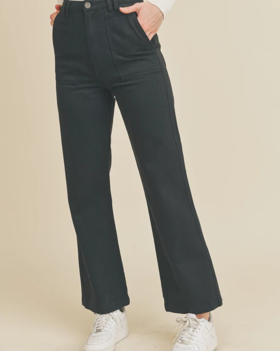 Black Wide Leg