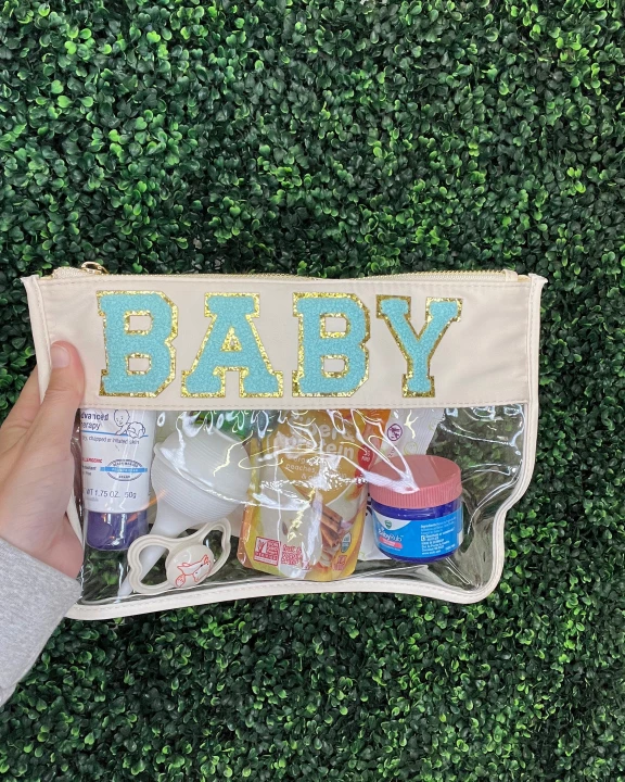 Baby Clear Nylon Pouch (Blue)