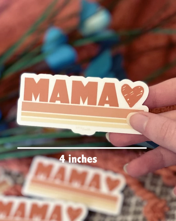 Mama Heart - Die Cut Sticker Decals