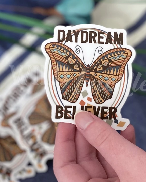 Daydream Believer Boho Butterfly - Vinyl Sticker Decals