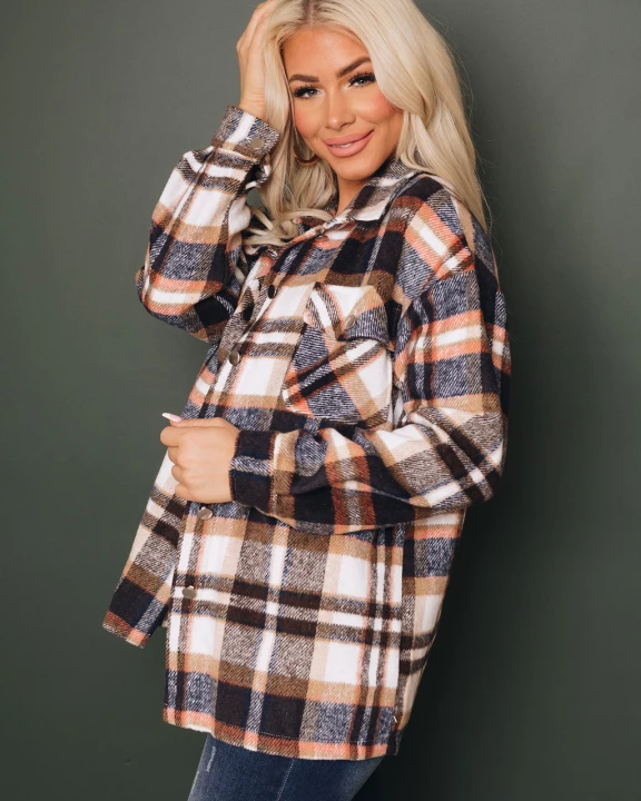 Harvey Plaid Button Up Top