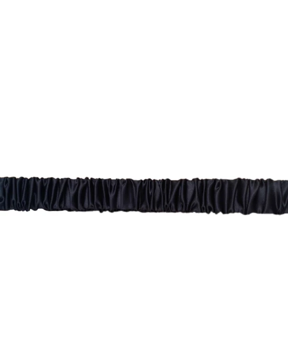 Midi Organic Silk Headband - Black
