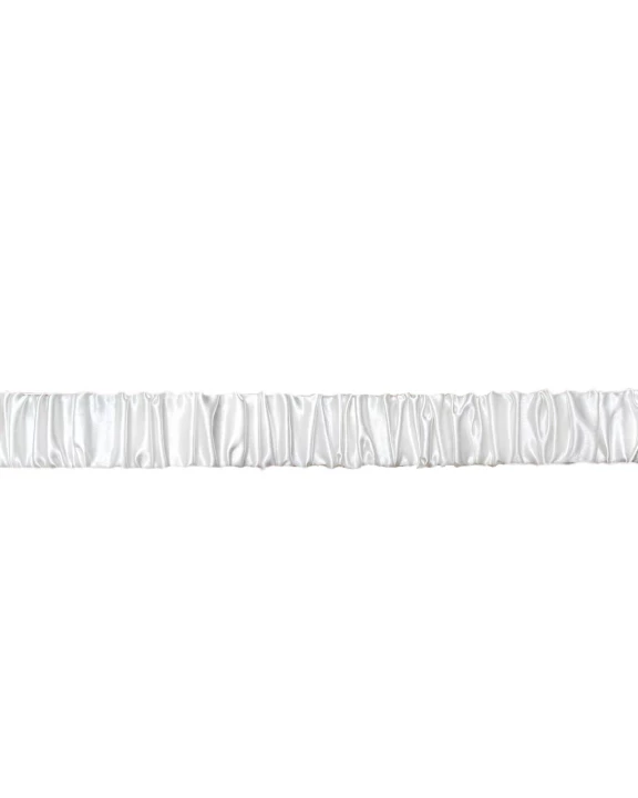Midi Organic Silk Headband - White