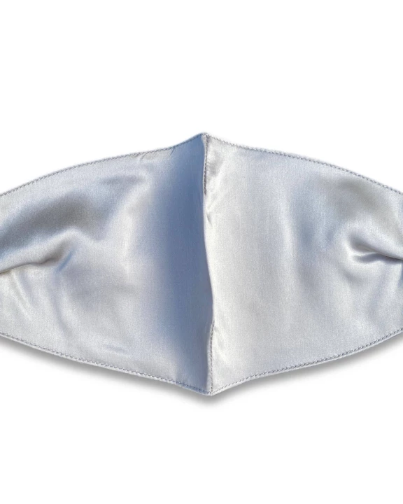 Organic Antibacterial Silk Face Mask - Light Grey