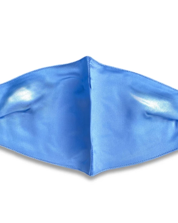 Organic Antibacterial Silk Face Mask - Light Blue