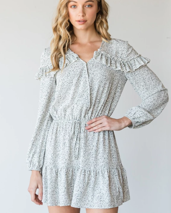 FLORAL RUFFLED ROMPER
