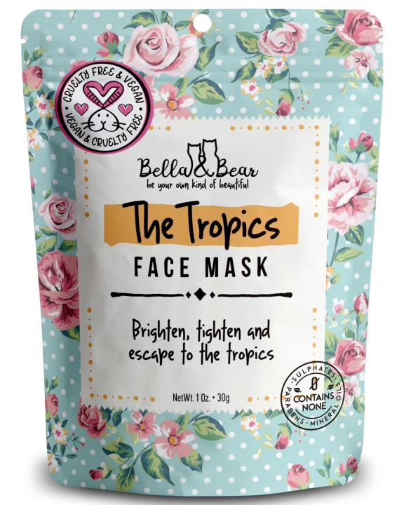 Tropics Travel Size Face Mask, Mini 1oz