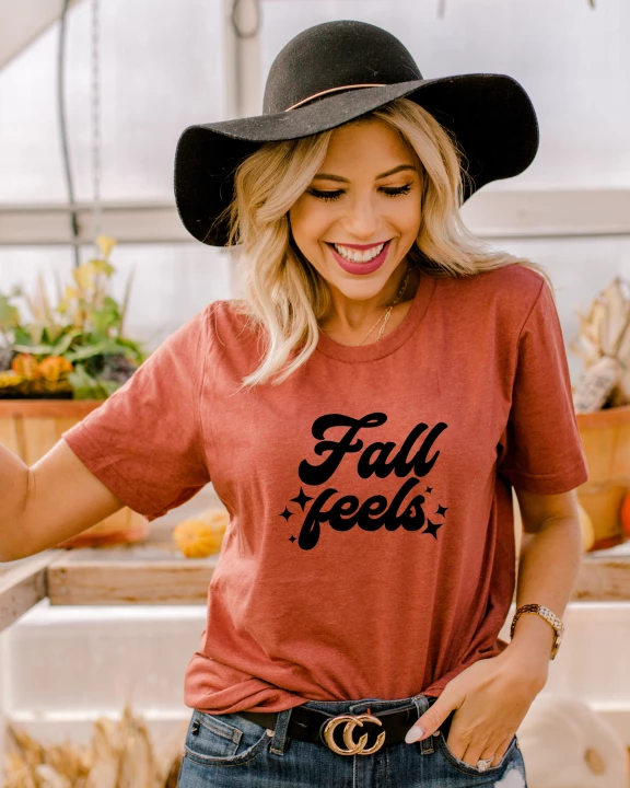 Fall Feels Stars Short Sleeve Graphic Tee