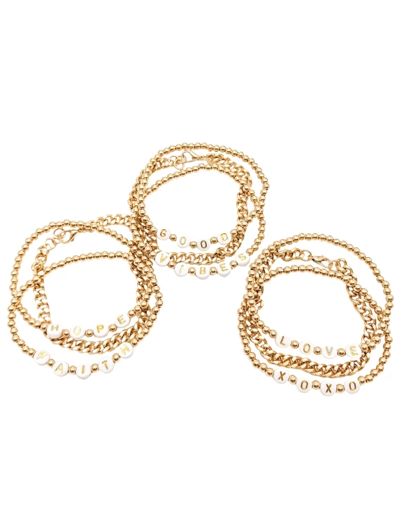 Word Bracelet Set
