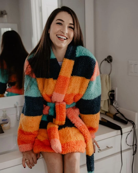 Rainbow Women's Wholesale Sherpa Robe