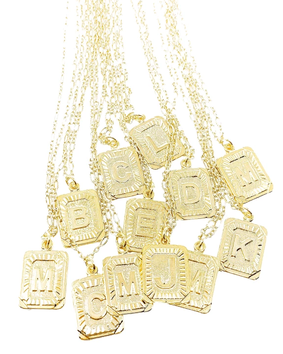 Initial Plate Necklace