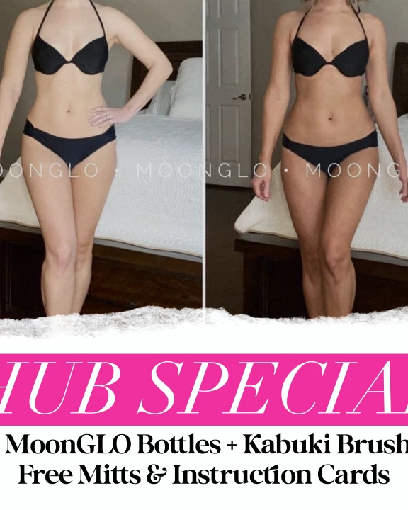 MoonGLO Dark Self Tanning Mousse *HUB SPECIAL* 48 Bottles & Brushes