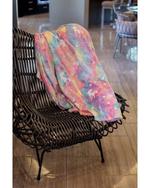 Ready to Ship | Glow in the Dark Plush Flannel Blanket