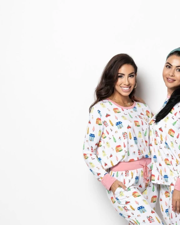 Home for the Holidays Women's Two-Piece Bamboo Pajama Set