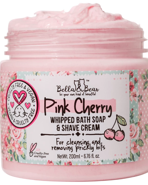 Pink Cherry Whipped Bath Soap & Shave Cream 6.7oz