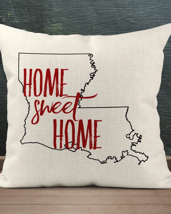 Home Sweet Home State Pillow