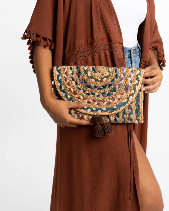 Dominica Recycled Braided Clutch