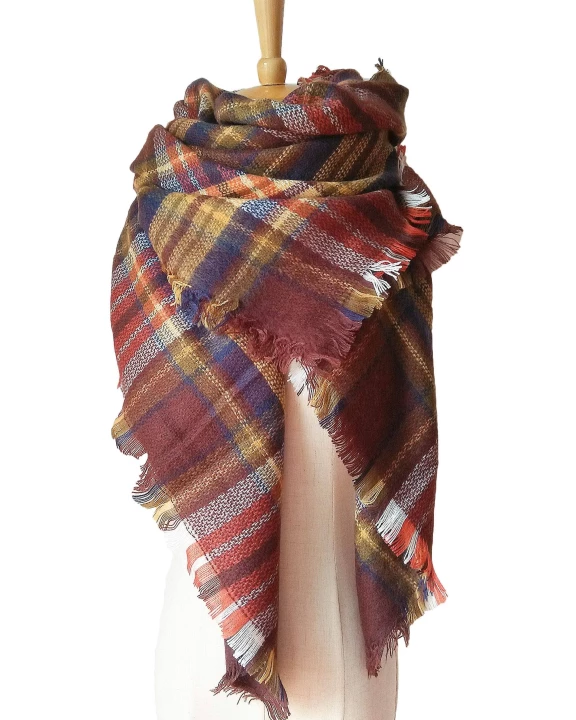 Landon Scarf in Fall Plaid