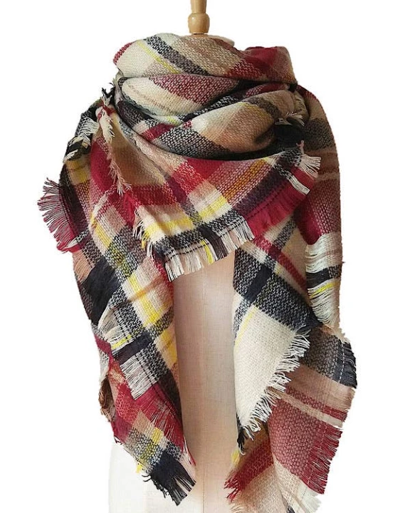 Parker Scarf in Black/Red Plaid