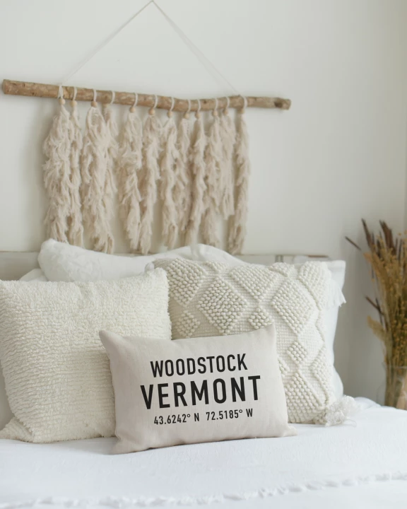 Custom Location Pillow | Coordinates Pillow | Custom Throw Pillow | City Pillow