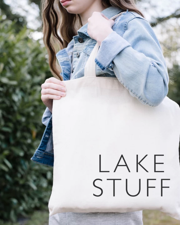 Lake Stuff Tote Bag | Lake Tote Bag | Lake Bag