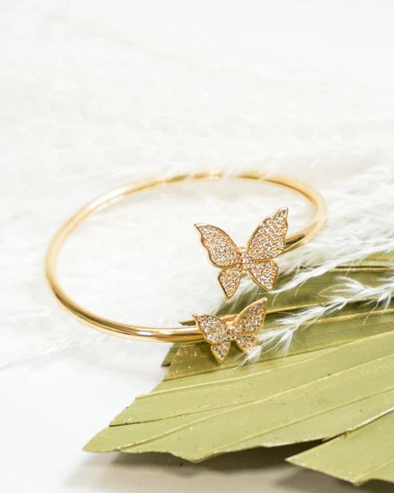 CZ Butterfly Cuff