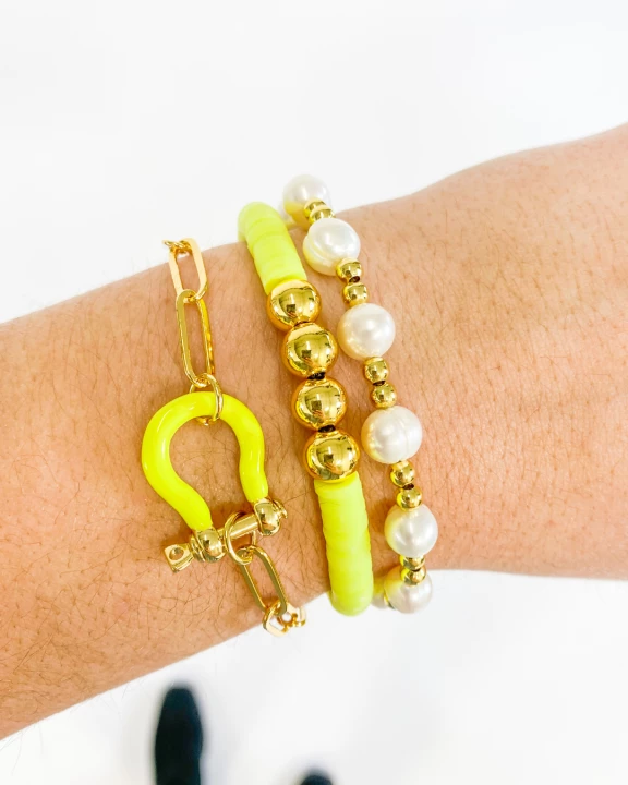 Electric Green Bracelet Set