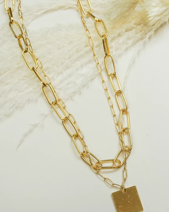 Gold Chain Necklace Set