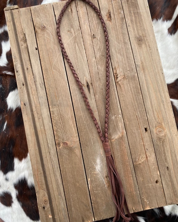 Brown Deerskin Necklace - Regular Length