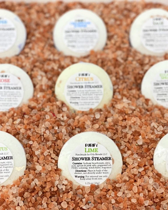 Purify Shower Steamers with Pink Himalayan Salt