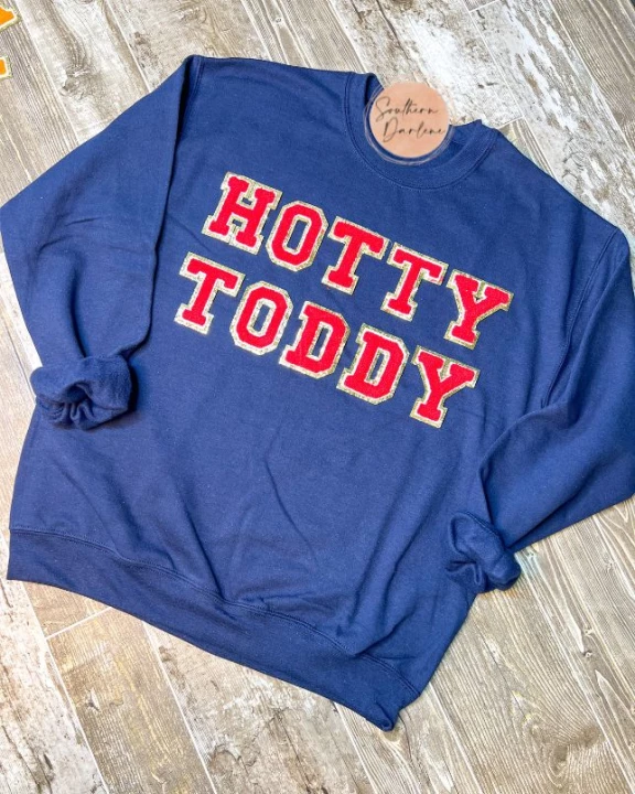 HOTTY TODDY Chenille Patch Sweatshirt