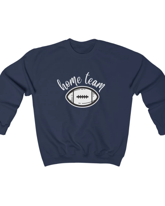 Home Team-Football- Crewneck Sweatshirt-Multiple Colors