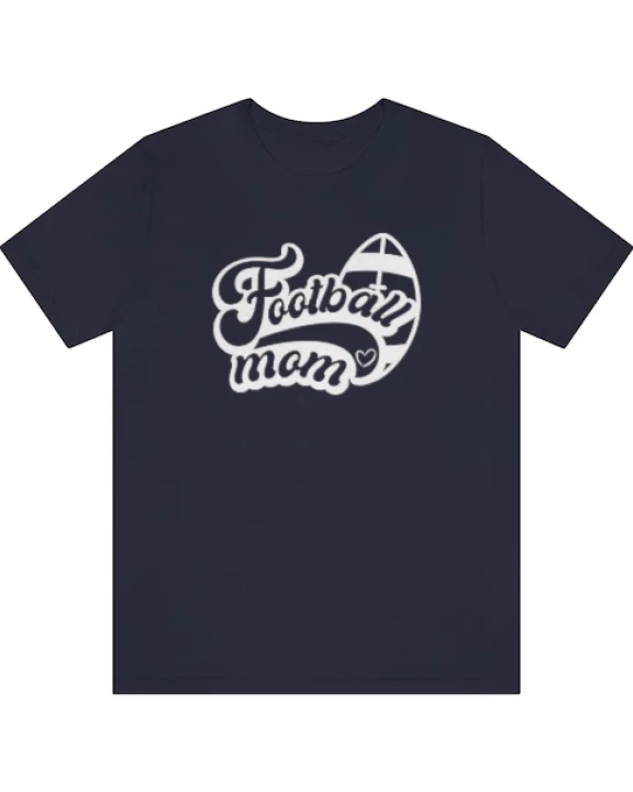 Football Mom-Spirit Tee-Multiple colors-Customize