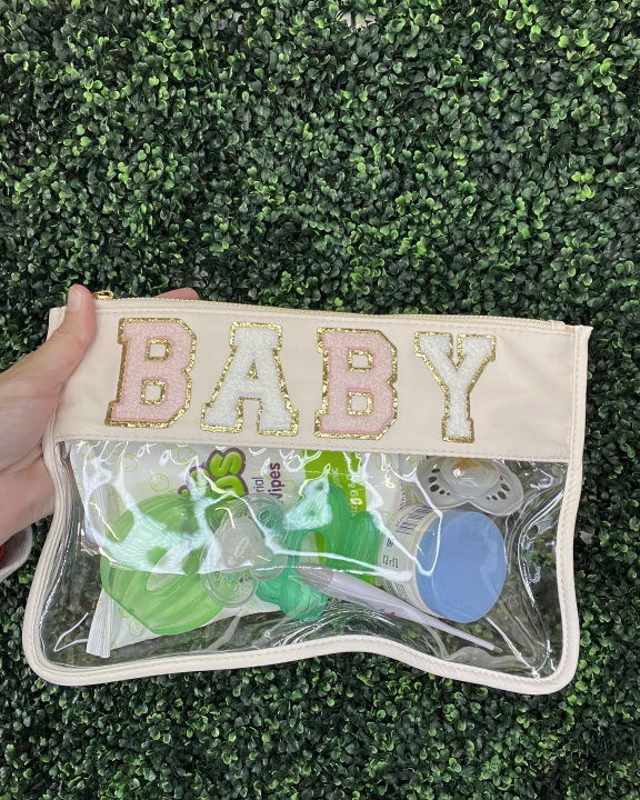 Baby Clear Nylon Pouch (Pink)