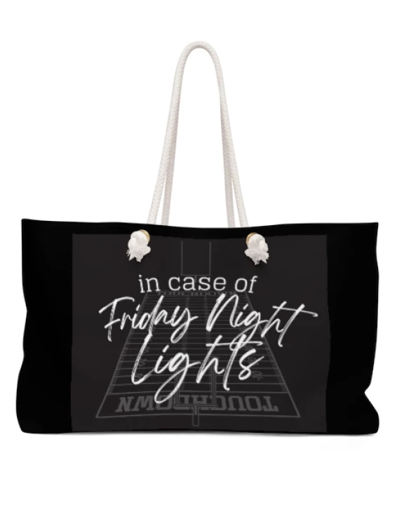 In Case of Friday Night Lights-Oversized Tote Bag