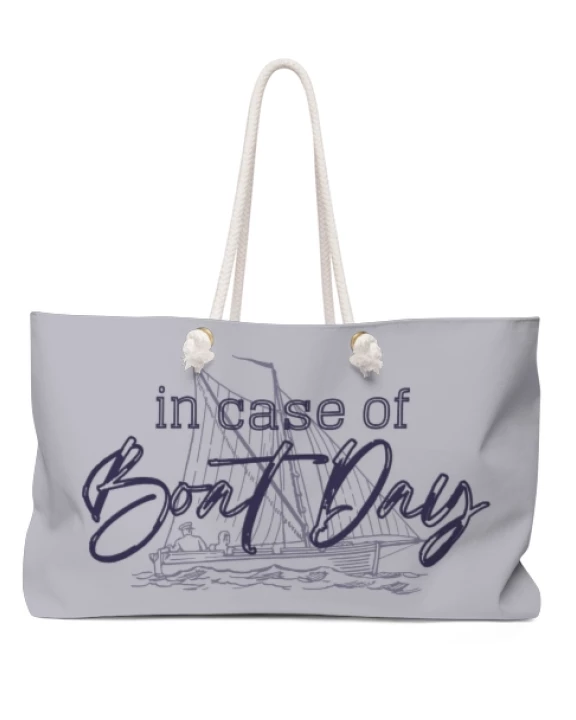 In Case of Boat Day Tote