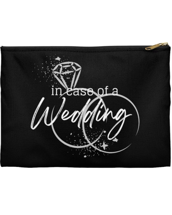 In Case of Wedding Zipper pouch