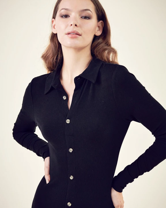 Button Down Midi Dress