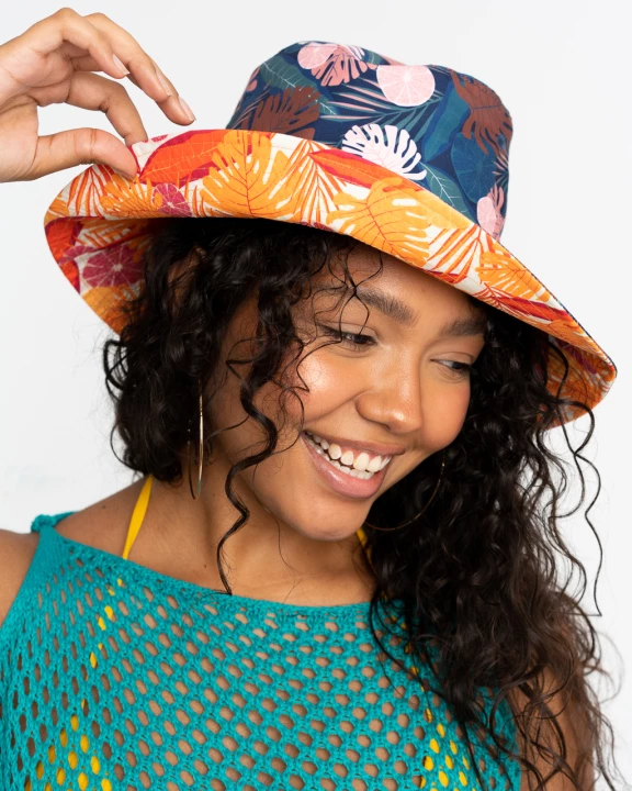 Grenada Reversible Printed Bucket Hat