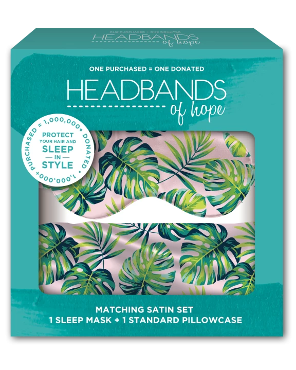 Satin Eye Mask + Pillowcase - Palm