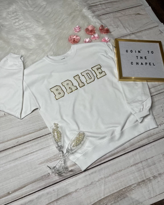 BRIDE Letter Patch Sweatshirt