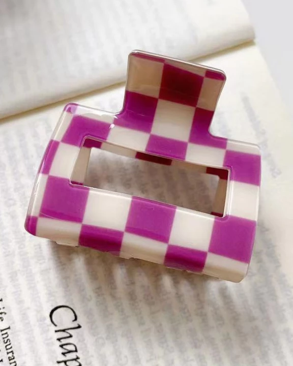 Checkered Hair Clip