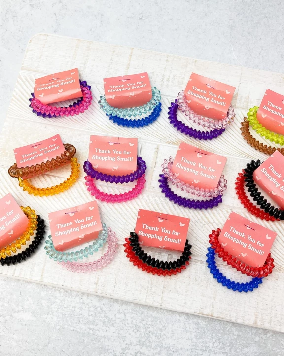 'Thank you' Hair Coils Pack of 10