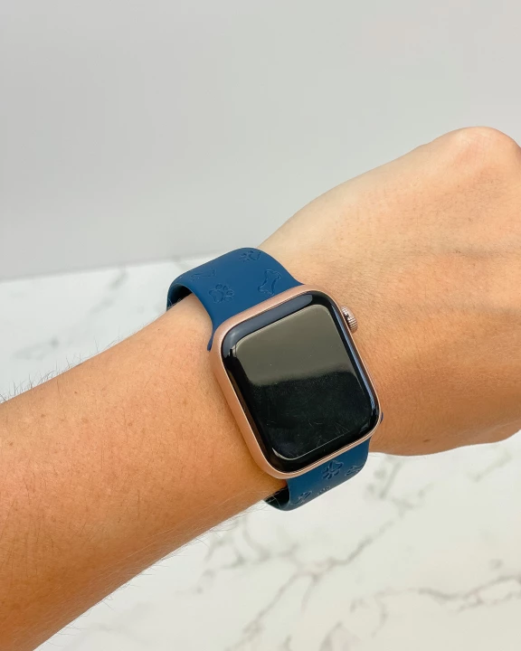 Dog Lover Engraved Silicone Smart Watch Bands