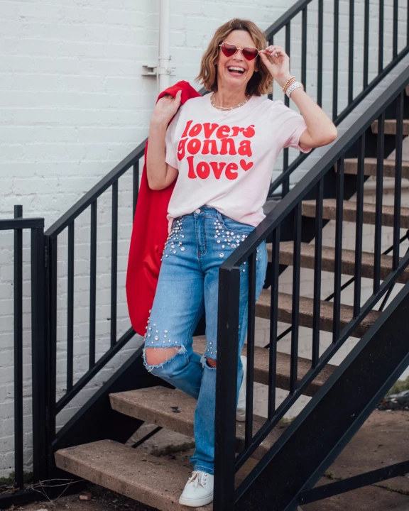 Lovers Gonna Love... Unisex Bleached Tee