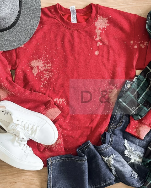 Bleached Red Sweatshirt
